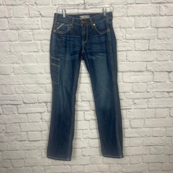 Ariat Denim - Ariat Rebar Mid Rise Straight Jeans Women Size 27R